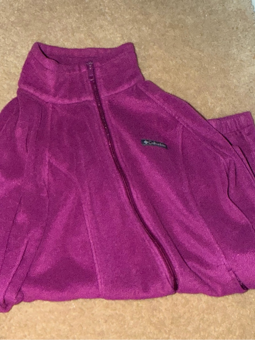 Columbia Women's Deep Pink Fleece Zip Skirt